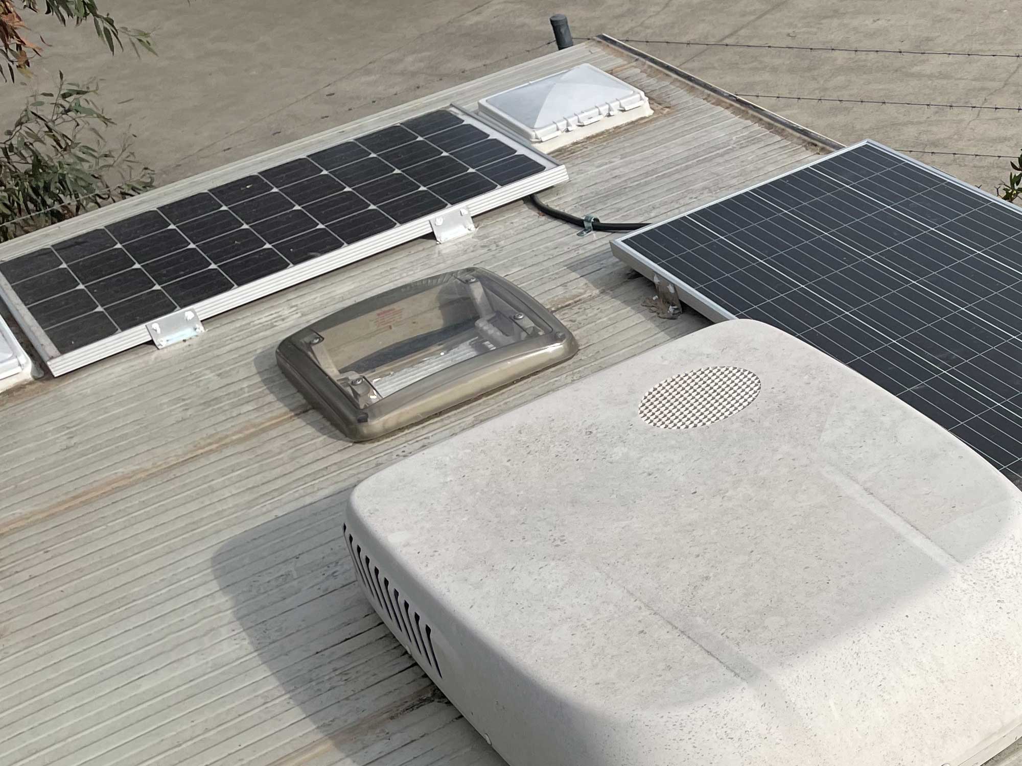 Caravan Solar Power Installation