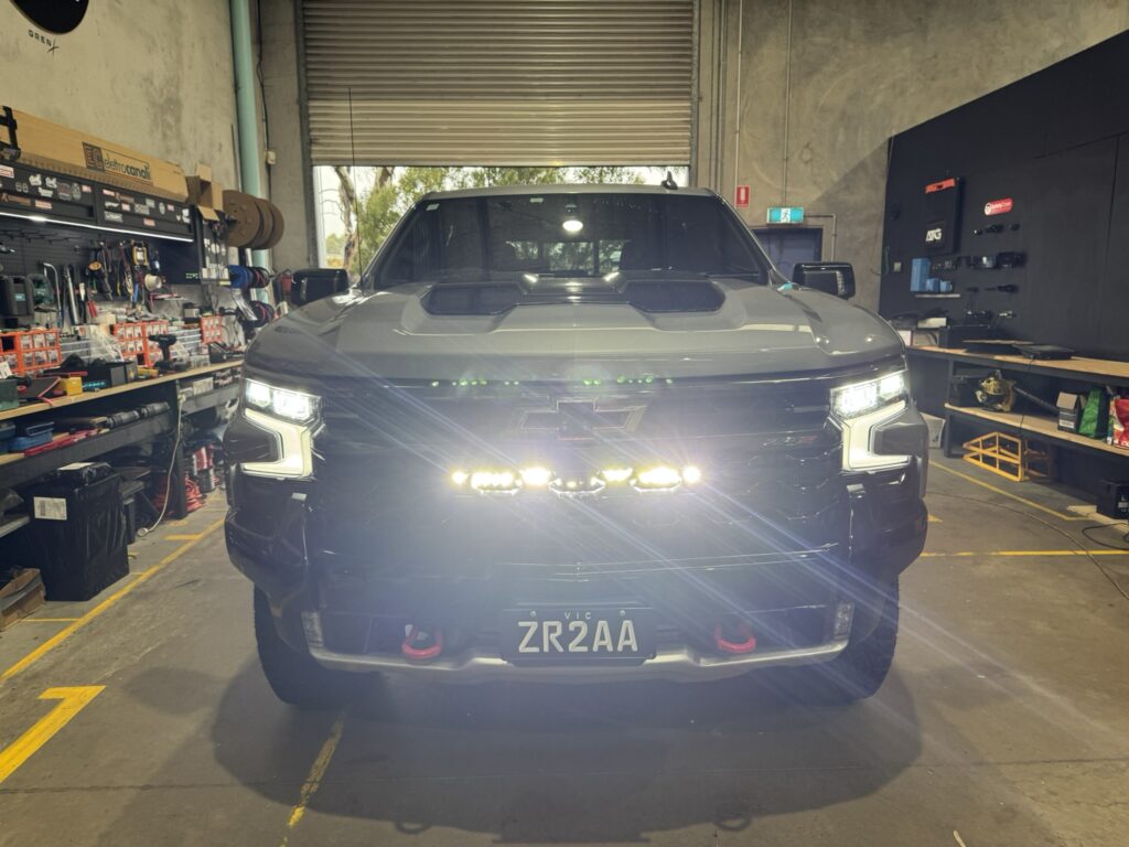 Behind the Grill Lightbar Installation