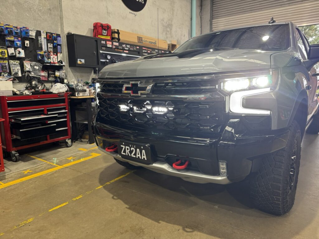 Behind the Grill Lightbar Installation