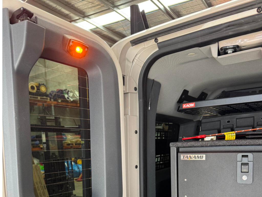 Integrated rear lighting for cargo area visibility