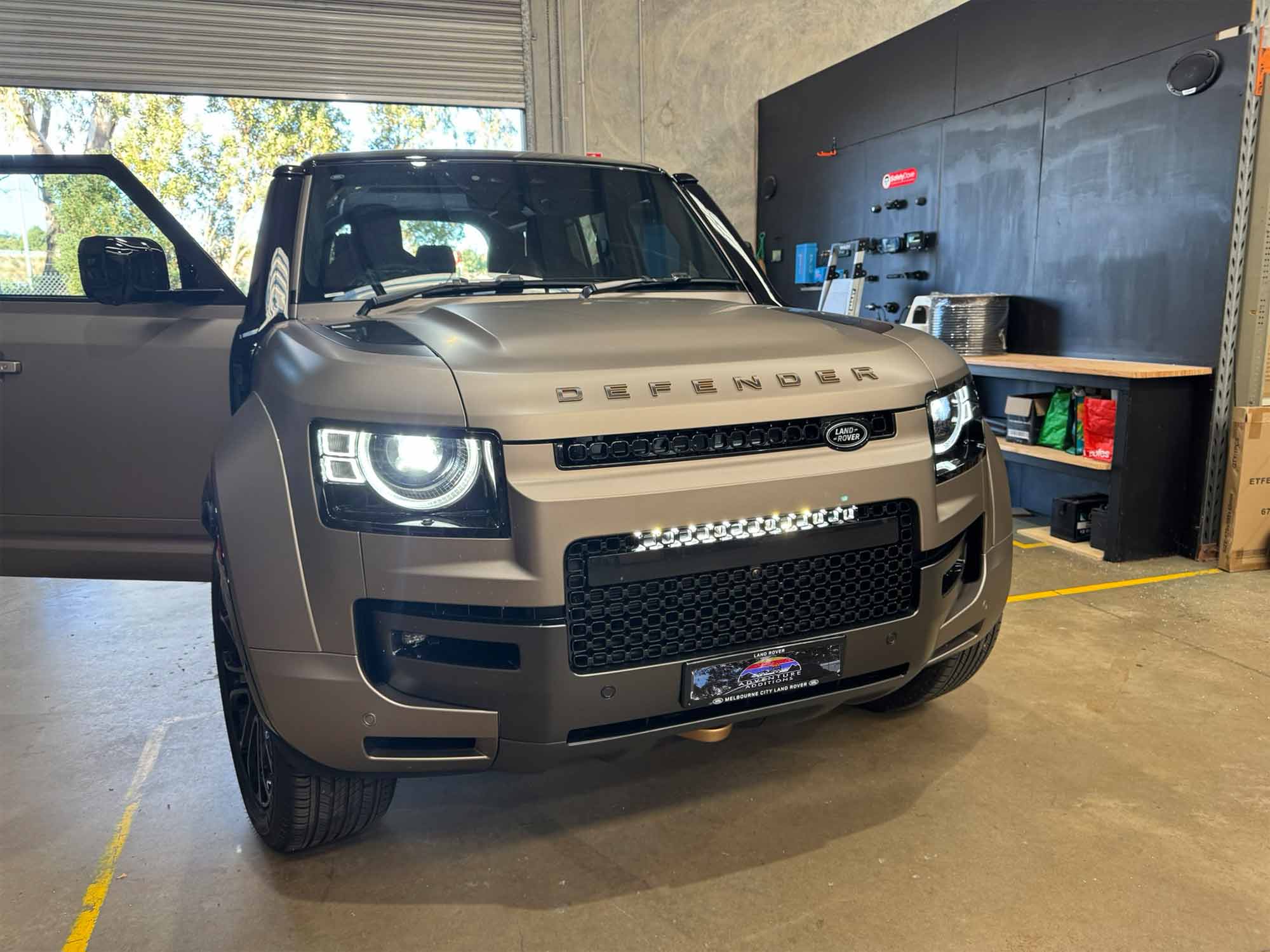 Adventure Additions provides a seamless auxiliary lighting solution for the 2026 Land Rover Defender