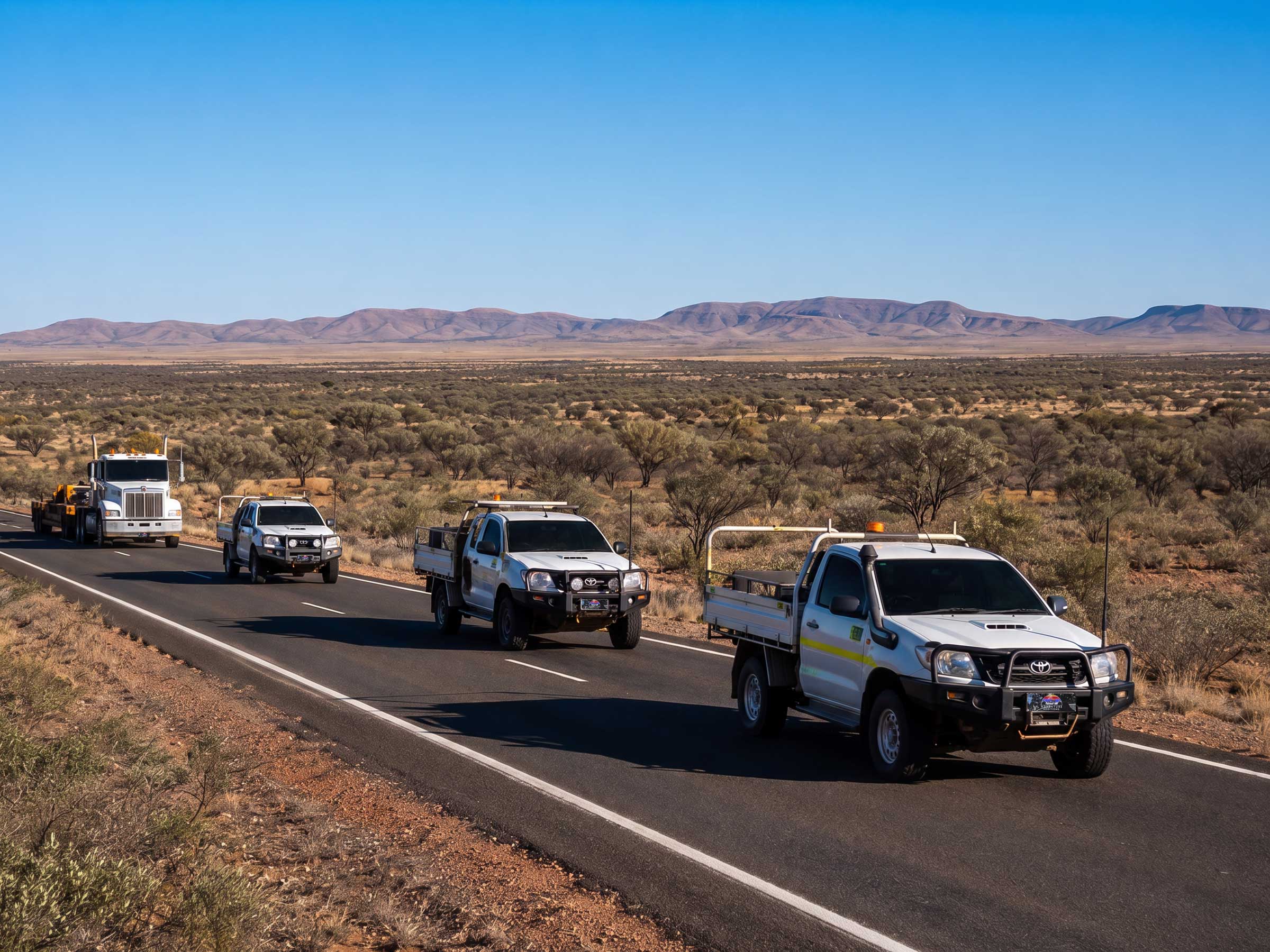 Commercial and fleet vehicles operating across job sites or long distance routes