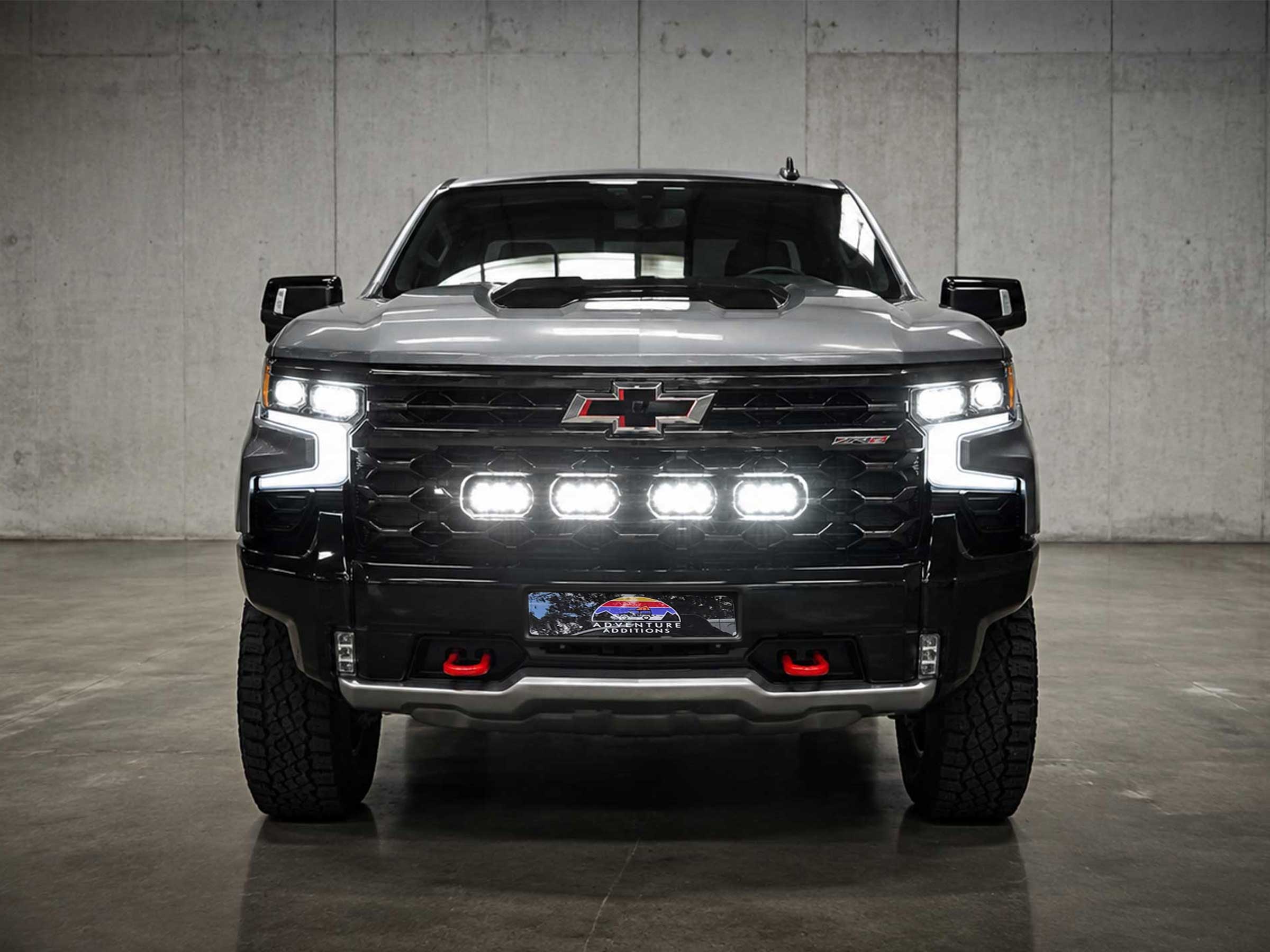 Grille Mounted Light Bar Installation 1