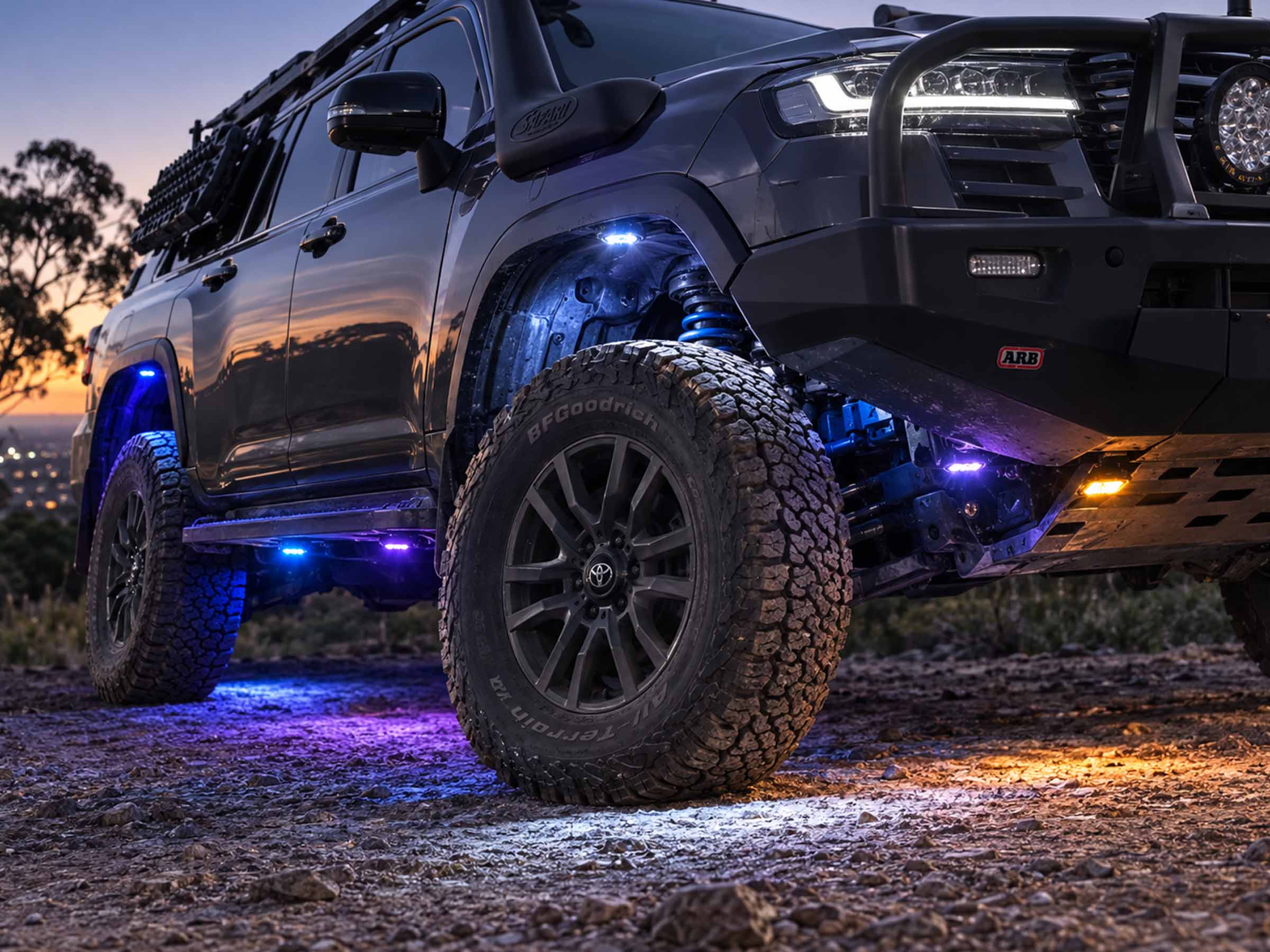 Where Rock Lights Are Fitted